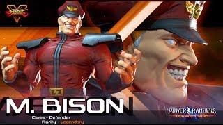 Power Rangers Legacy Wars Street Fighter M Bison Moveset [upl. by Kepner]