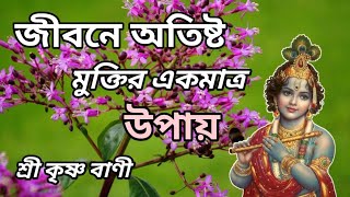 জীবনে অতিষ্ট মুক্তির একমাত্র উপায়  শ্রীকৃষ্ণের বাণী  lord krishna quotes  bangla Motivation [upl. by Gemmell318]