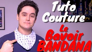 Tuto couture  le Bavoir Bandana [upl. by Dloniger923]