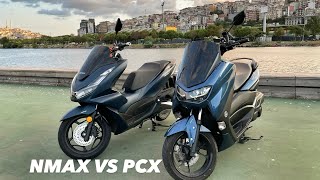 Yamaha NMAX 155 ve Honda PCX 125 Karşılaştırma Hangisini Almalısınız [upl. by Mommy]