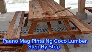 Paano Mag Pinta Ng Coco Lumber Step By Step [upl. by Lachlan]