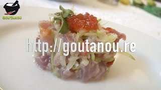 TARTARE DE THON A LA BARBADINE par Christian ANTOU [upl. by Atalayah]