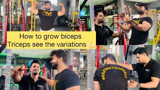 Prep start Finally Ahmed 1st workout Biceps triceps [upl. by Ahs945]