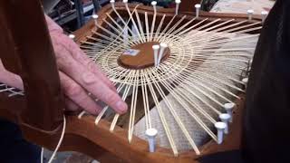 Chair Cane Weaving [upl. by Refinej851]