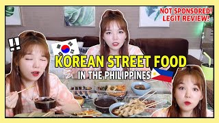 NO AD REAL REVIEW KOREAN JUDGING TRENDING KOREAN STREET FOOD IN THE PHILIPPINES DASURI CHOI [upl. by Aibara]