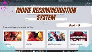 Website designing for machine learning project  Movie Recommender system  Deploy ML project [upl. by Alfeus]