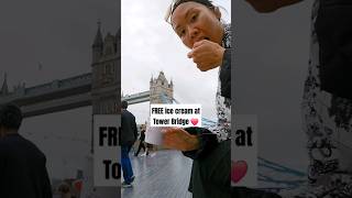 🤑🍦Freebies in London freefood funthingsinlondon freebiesinlondon towerbridge visitlondon ❤️ [upl. by Ilario133]