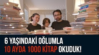 6 yaşındaki oğlumla 10 ayda 1000 kitap okuduk [upl. by Nnairam]