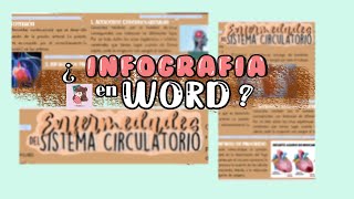 cómo hacer una INFOGRAFÍA en WORD  apuntes digitales [upl. by Lindeberg]