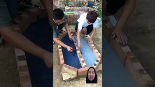 Kamu suka warna apa kolamnya diy woodworking beyblade experiment shortsvideo fishing [upl. by Roban]