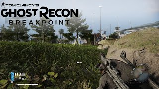 Ghost recon Breakpoint Solo Stealth Infiltration LIBERTY AIRPORT for the MAWLDA Laser Sight [upl. by Zilada]