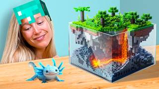 I Built a 10000 Minecraft Ecosystem for my Axolotl [upl. by Tillfourd]