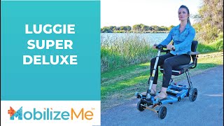 Luggie Super Deluxe Folding MOBILITY SCOOTER [upl. by Olocin780]