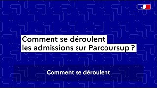 Parcoursup 2024  comment se déroule la phase d’admission [upl. by Orgalim]