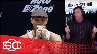 McGregor vs Khabib press conference was worst job I’ve ever seen Conor do  Chael Sonnen  UFC 229 [upl. by Mable]