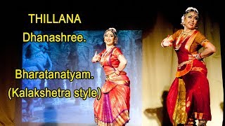 THILLANA DhanashreeBharatanatyam Kalakshetra style [upl. by Assirrac192]