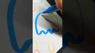 Marker Doodles 🤩🤩 ASMR youtubeshorts ytshorts [upl. by Odlabu]