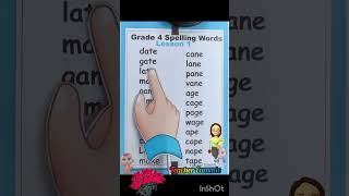 Grade 4 Spelling Words Lesson 1 [upl. by Notgnirrac]