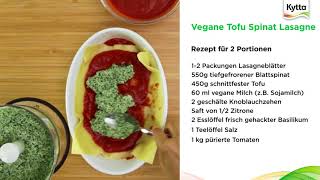 SpinatLasagne Jetzt veganes Rezept probieren [upl. by Clevey483]