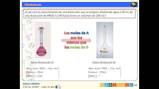 010 Disoluciones Concentración Cantidad de Sustancia Química [upl. by Eilah35]