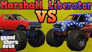 Marshall VS Liberator  GTA online guides [upl. by Wittie]