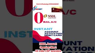 NSDL CSP ID kaise banaye  roinet se NSDL account opening kaise kare  NSDL account opening service [upl. by Norre331]