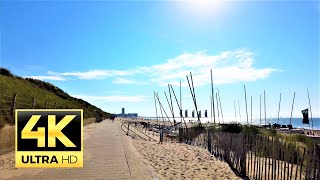 Bredene Belgium 🇧🇪 beach Promenade walk  4K 60FPS [upl. by Iene]