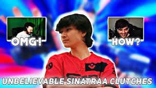 VALORANT PROS REACT TO UNBELIEVABLE SINATRAA CLUTCHES [upl. by Ayekat]