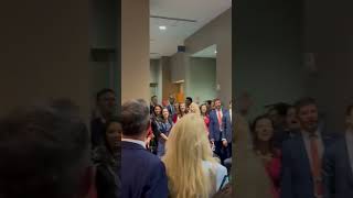 MAGA Patriots belt out the hymn ‘How Great Thou Art’ praising God for Trump’s victory [upl. by Ursuline]