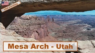 USA traveling  Mesa Arch at canyonlands Utah [upl. by Sidonnie794]