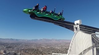 This Terrifying Roller Coaster Goes Off The Side Of A Building [upl. by Corneille473]