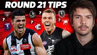 Round 21 AFL Tips  Predictions 2024 [upl. by Ttcos]