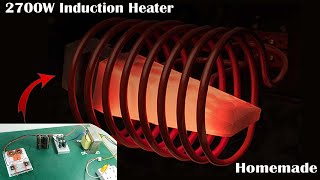 Simple Building a 2700W Induction Heater  12v DC Powerful Induction Heater [upl. by Nosduj]