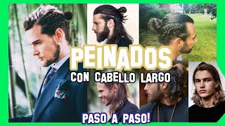 PEINADOS Para HOMBRES Cabello Largo  Etapa incomoda  Trenzas [upl. by Asillim]