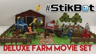 Stikbot DELUXE Farm Movie Set Unboxing amp Review [upl. by Leuqram]