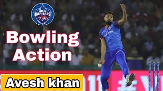 Avesh khan Bowling Action Slow motion  Avesh khan Bowling  Avesh khan  Delhi Capitals [upl. by Lam]