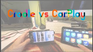 BMW GS cradle vs CarPlay  confronto [upl. by Anitnemelc]