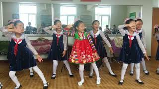 North Korean school children performing [upl. by Anneirda]