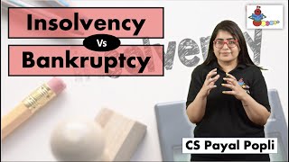 How Insolvency is different from Bankruptcy  Insolvency vs Bankruptcy [upl. by Ytineres]