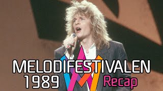 Melodifestivalen 1989 – Recap [upl. by Eatnoid276]