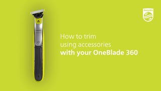 Philips OneBlade  How To Trim Using New 5in1 Comb [upl. by Ihn]