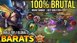 BARATS BEST BUILD 2024  TOP GLOBAL BARATS GAMEPLAY  MOBILE LEGENDS✓ [upl. by Rafaj]