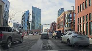 Downtown Calgary 4K Driving Tour ⛅️ 🚘 🇨🇦 [upl. by Redvers]