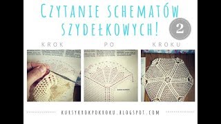 Serweta na szydełku dla początkujących czytanie schematu krok po kroku DIY  część 2 [upl. by Laval5]