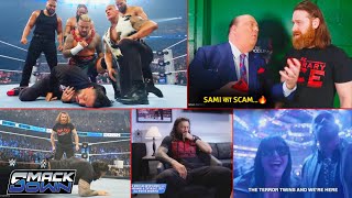 Sami  Roman k Dushmann ☝️🔥 Sami secret agent of Rock  Paul reaction wwe Survivor series 2024 [upl. by Daley]