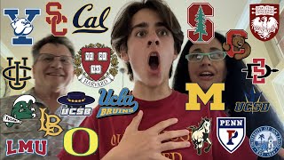 2022 COLLEGE DECISION REACTIONS  20 SCHOOLS Ivies Stanford UChicago UCs  more  Testoptional [upl. by Lilhak]