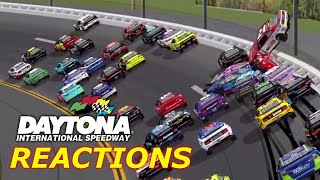 An actual complete race  NR2003 AI Reactions at Daytona [upl. by Esiocnarf]