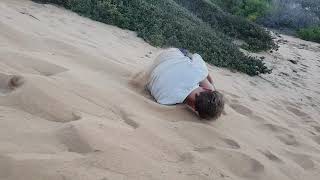 Rolling Down a Sand Dune 4K with Slomotion [upl. by Osbourn280]