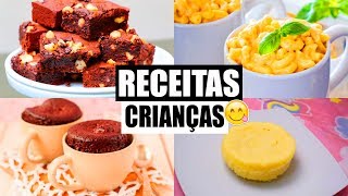 3 RECEITAS QUE AS CRIANÇAS PODEM FAZER SOZINHAS MUITO FÁCIL [upl. by Marka]