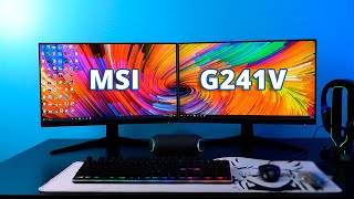 MSI Optix G241V 24 inch Gaming Monitor Review [upl. by Acirre]